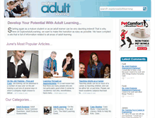 Tablet Screenshot of exploreadultlearning.co.uk